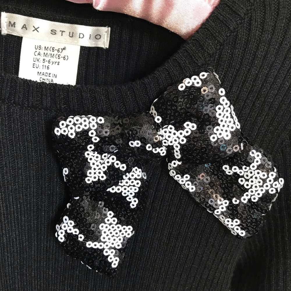 Max Studio Girls Sequin Sweater Dress - Picture 4 of 5